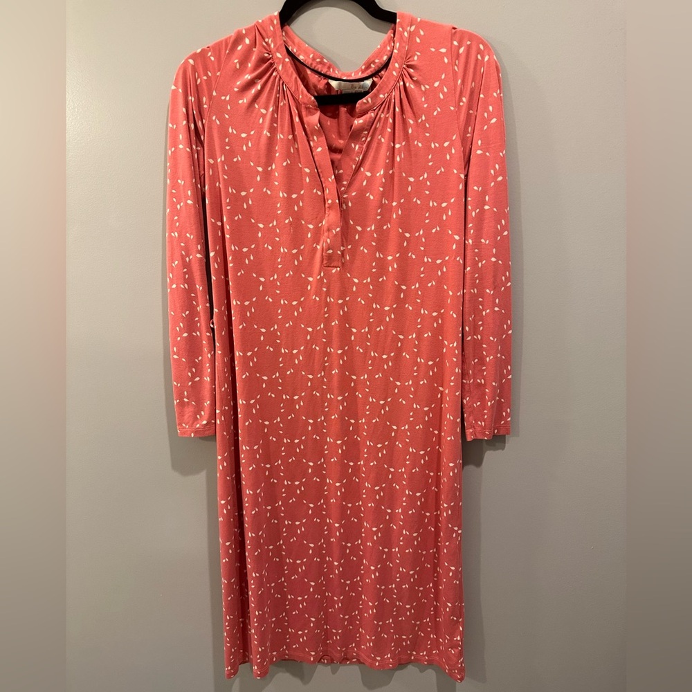 Boden Pink and White Boho Dress Size 2R